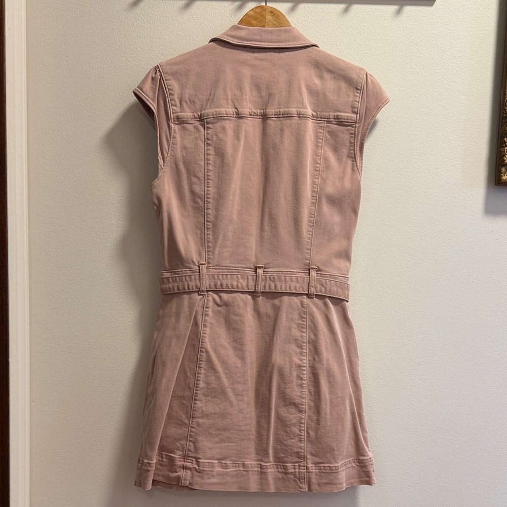 PAIGE Blush Pink Utility Dress with Front Buttons - Picture 3 of 4